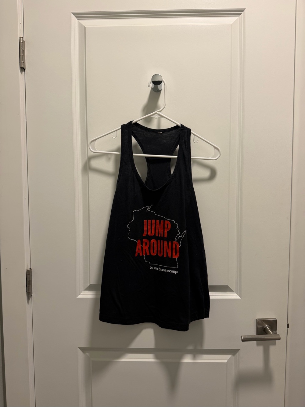 Jump Around Black Graphic Tank Top - Women
